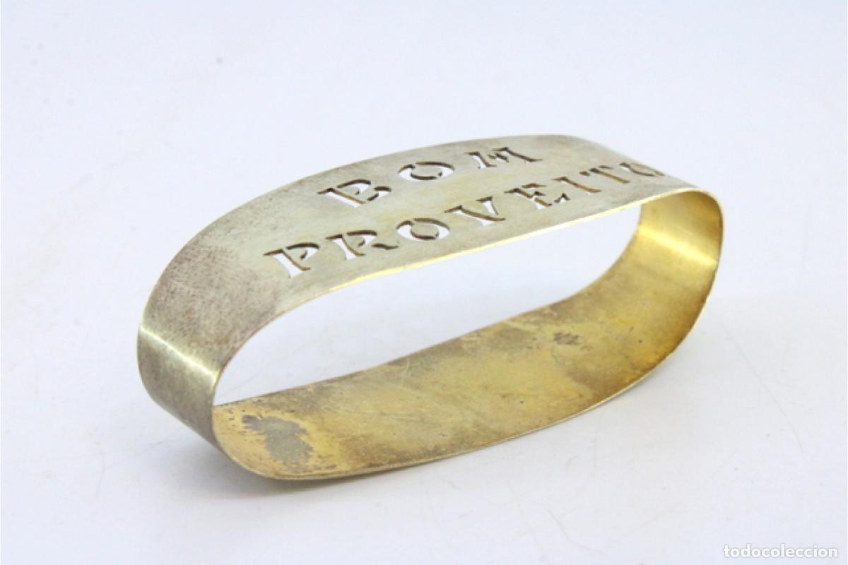 Antig&uuml;edades: Anillo para servilletas de plata - Foto 3