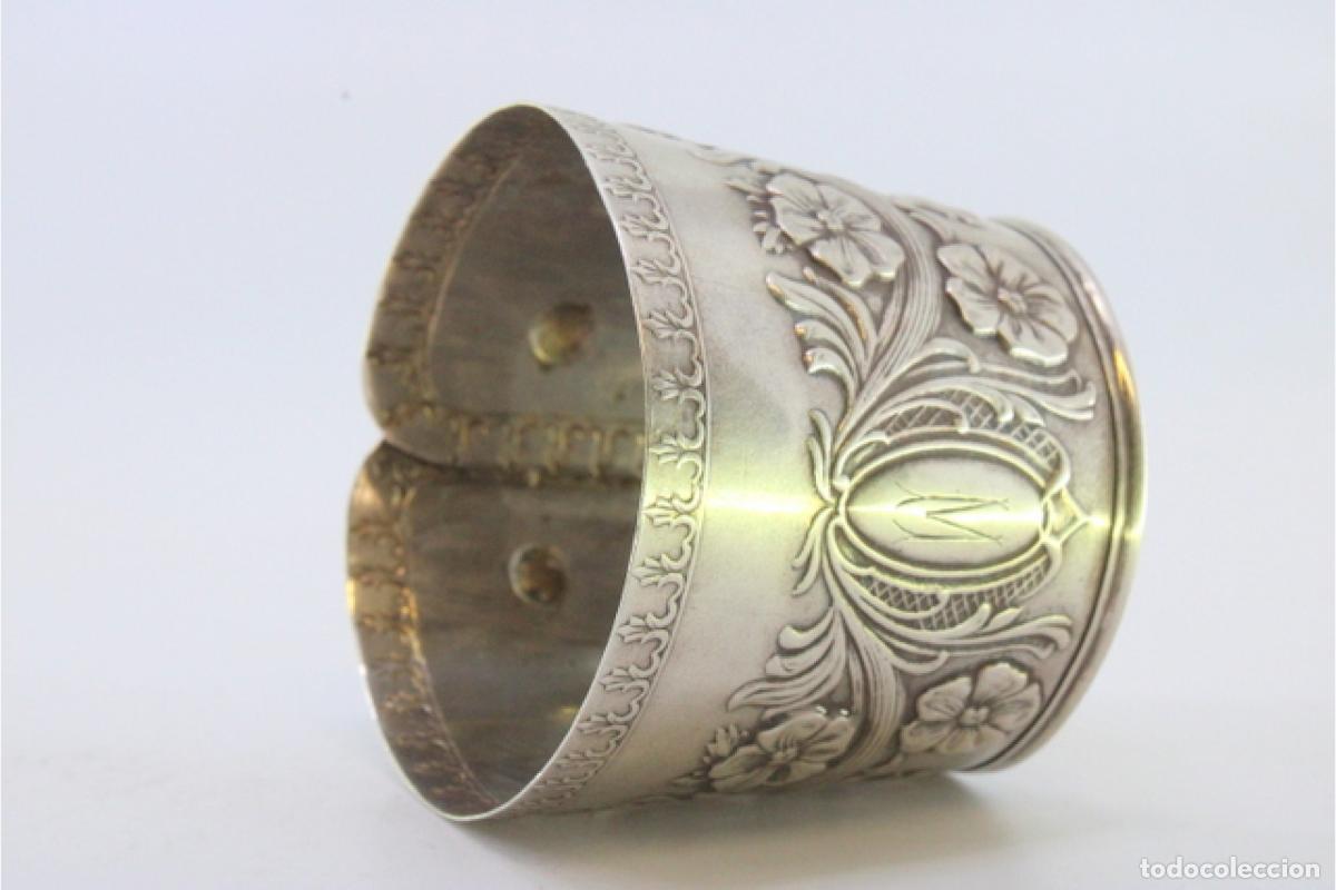 Antig&uuml;edades: Anillo para servilletas de plata - Foto 2
