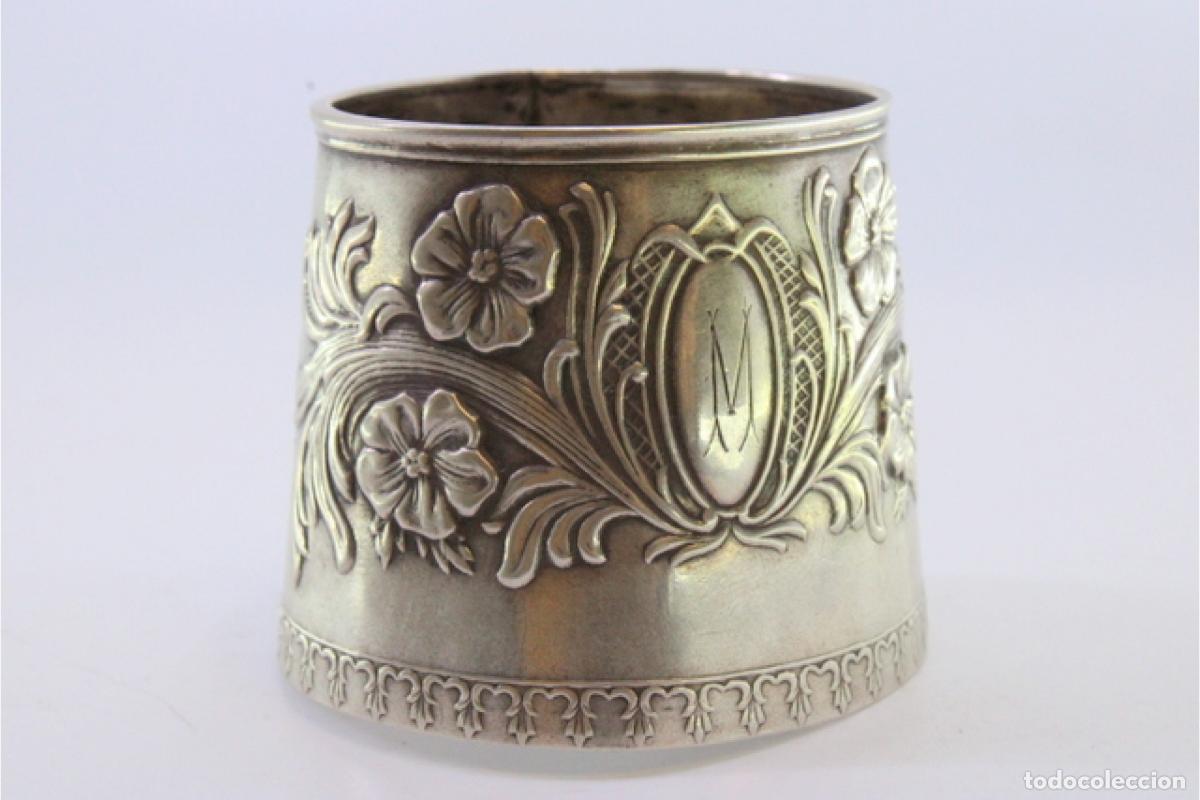 Antig&uuml;edades: Anillo para servilletas de plata - Foto 4