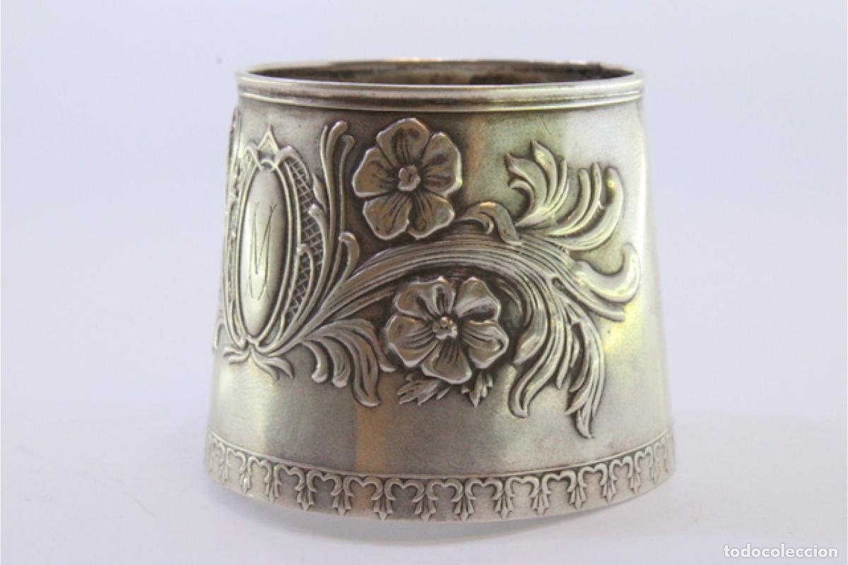 Antig&uuml;edades: Anillo para servilletas de plata - Foto 6