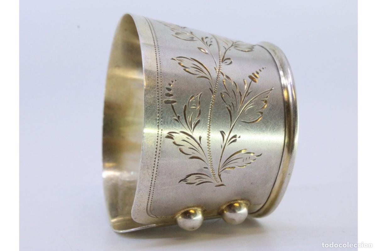 Antig&uuml;edades: Anillo para servilletas de plata - Foto 2