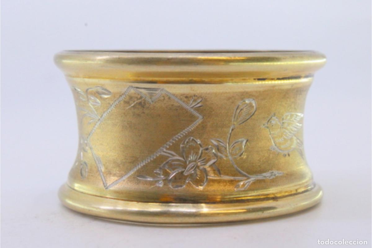 Antig&uuml;edades: Anillo para servilletas de plata - Foto 2