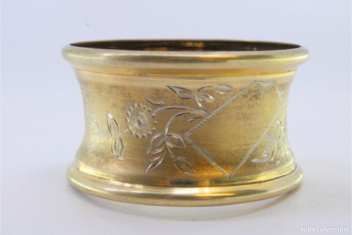 Antig&uuml;edades: Anillo para servilletas de plata - Foto 4