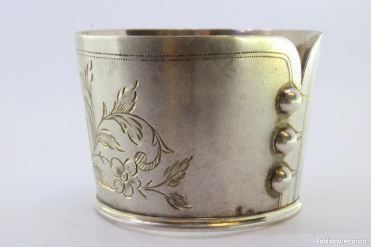 Antig&uuml;edades: Anillo para servilletas de plata - Foto 7