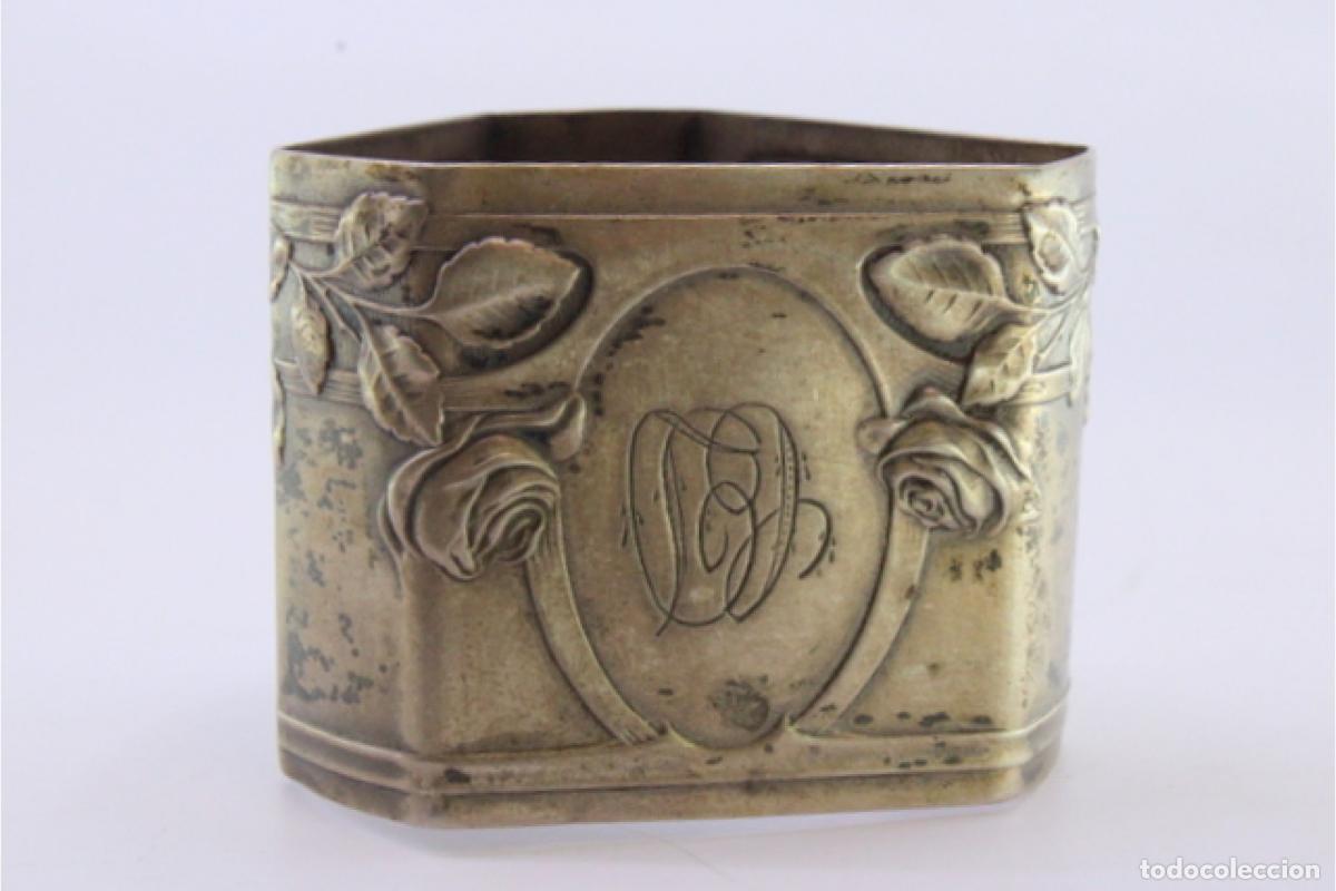 Antig&uuml;edades: Anillo para servilletas de plata - Foto 7