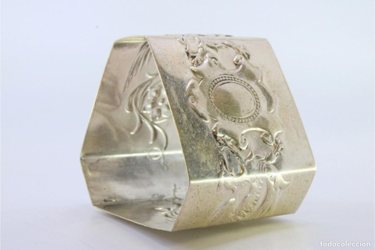 Antig&uuml;edades: Anillo para servilletas de plata - Foto 5