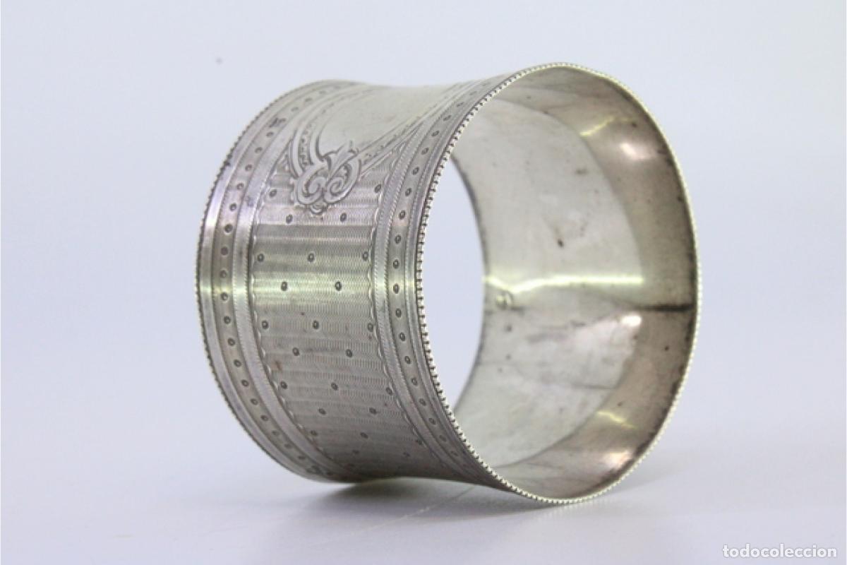 Antig&uuml;edades: Anillo para servilletas de plata - Foto 4
