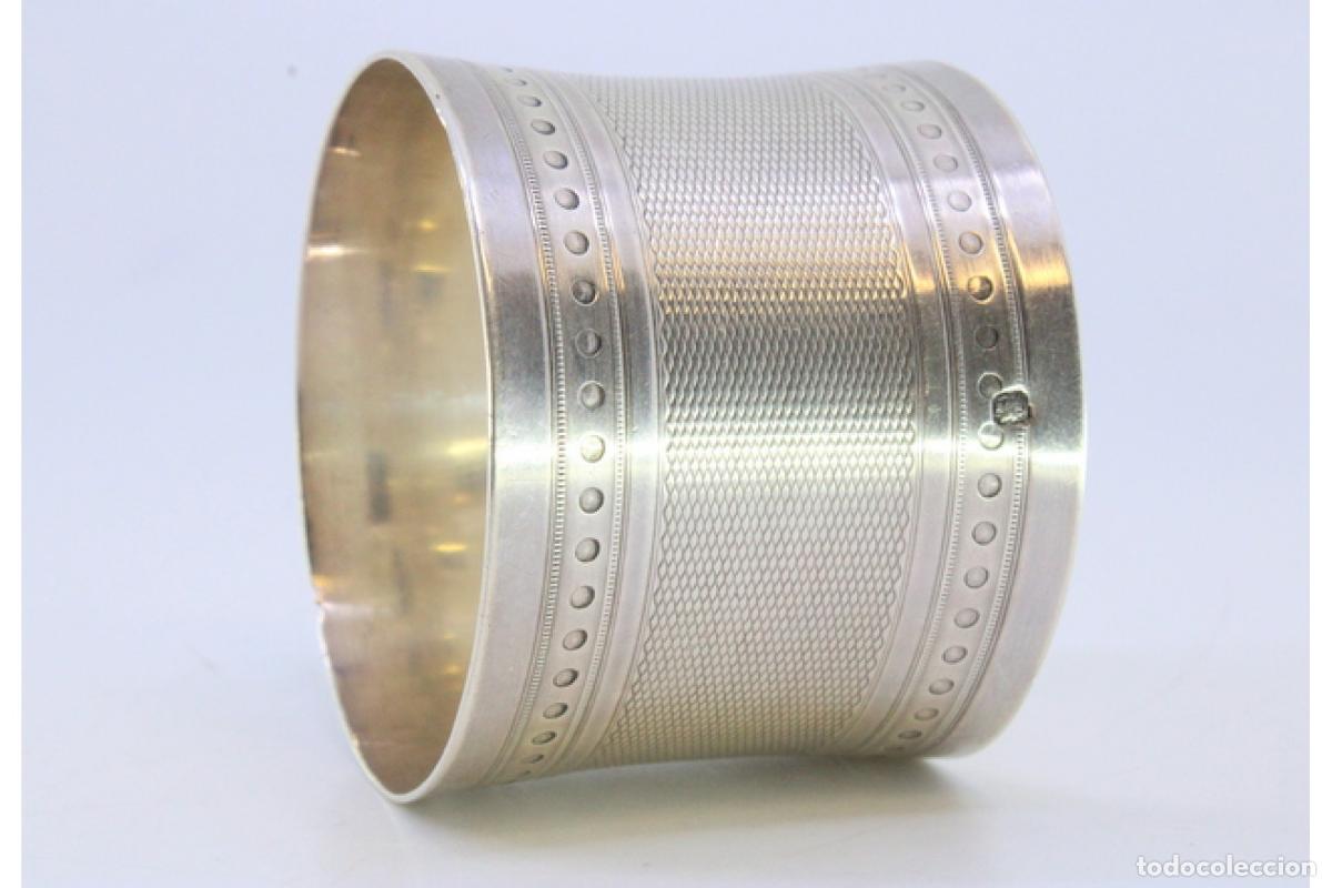 Antig&uuml;edades: Anillo para servilletas de plata - Foto 2