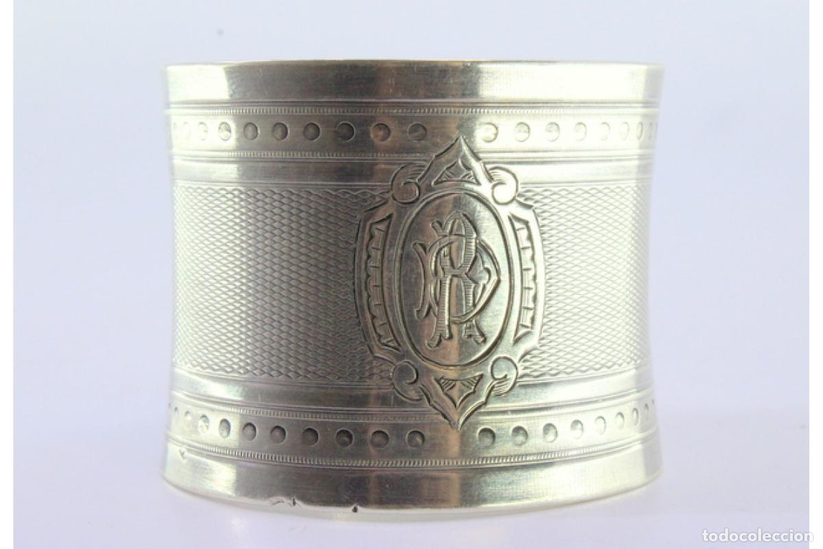 Antig&uuml;edades: Anillo para servilletas de plata - Foto 4
