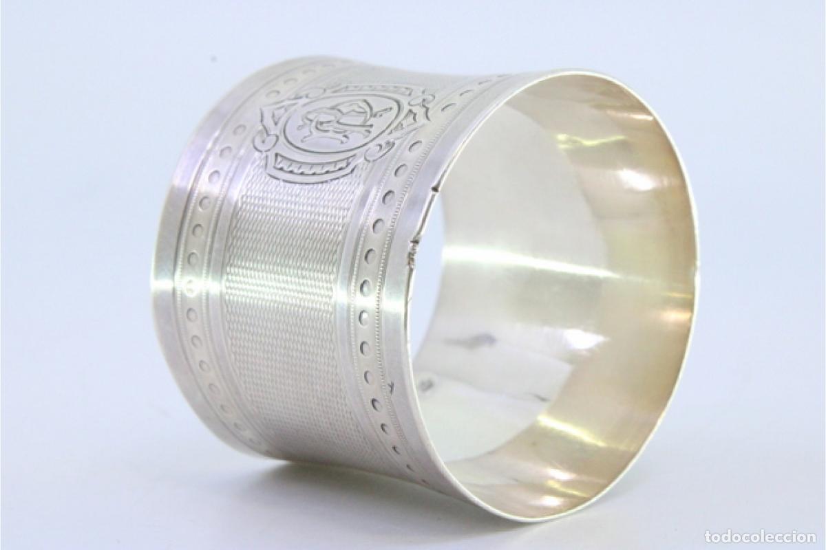 Antig&uuml;edades: Anillo para servilletas de plata - Foto 5