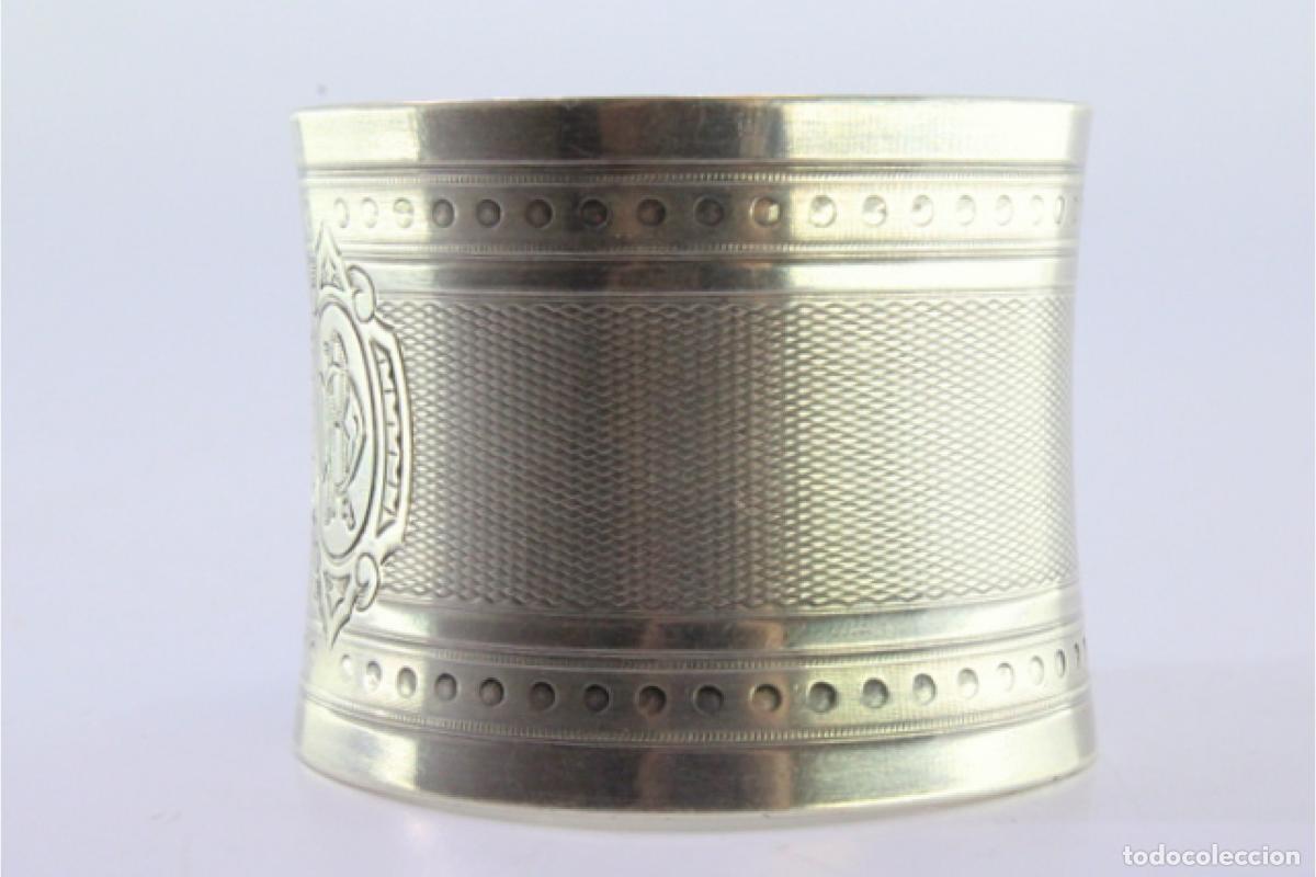 Antig&uuml;edades: Anillo para servilletas de plata - Foto 7