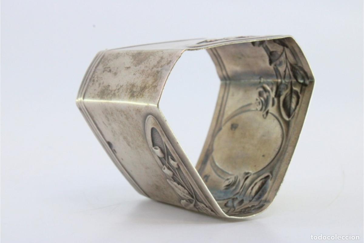 Antig&uuml;edades: Anillo para servilletas de plata - Foto 4