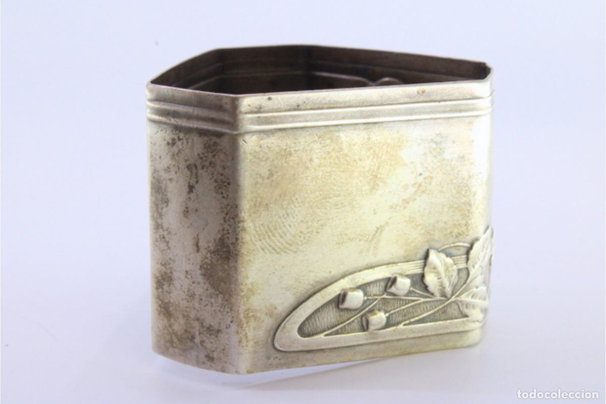 Antig&uuml;edades: Anillo para servilletas de plata - Foto 7