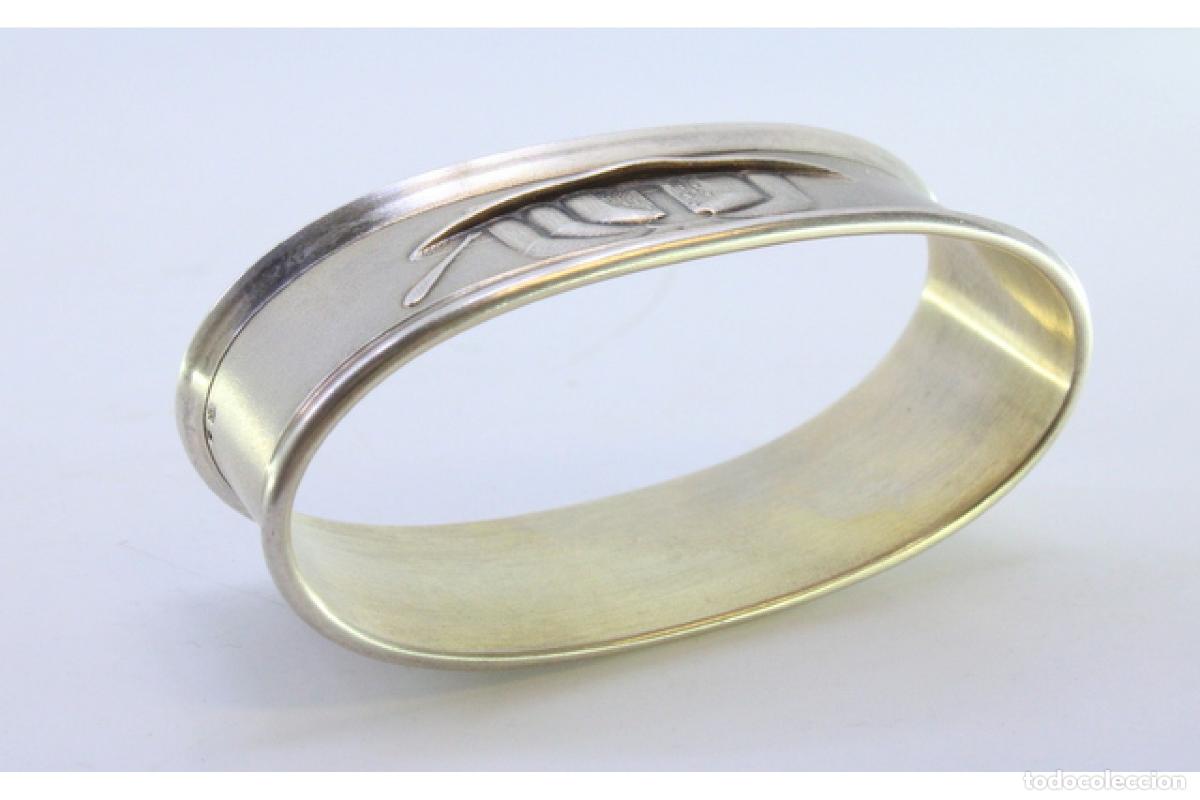 Antig&uuml;edades: Anillo para servilletas de plata - Foto 2