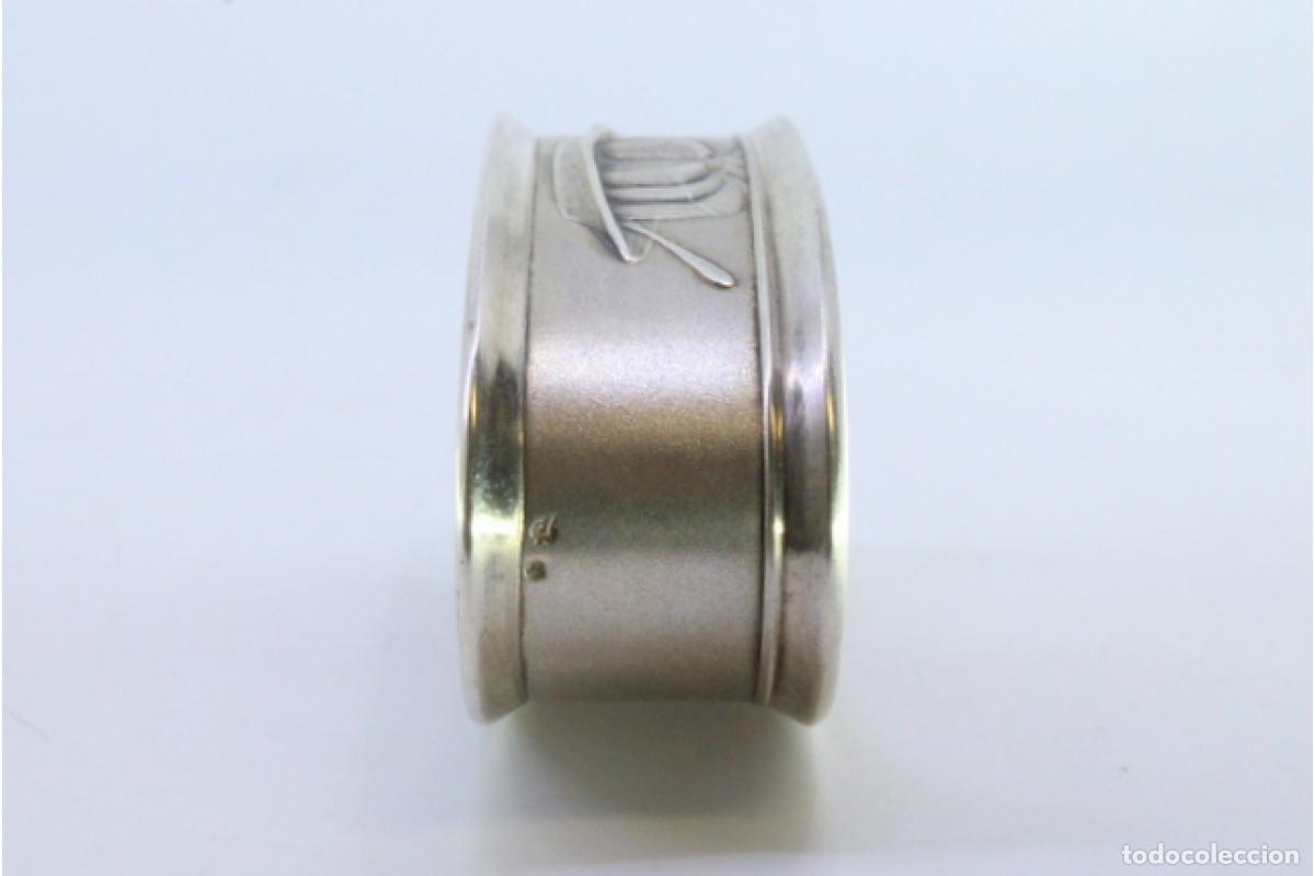 Antig&uuml;edades: Anillo para servilletas de plata - Foto 6