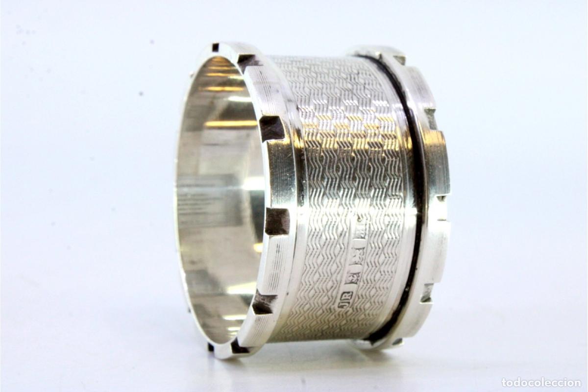 Antig&uuml;edades: Anillo para servilletas de plata - Foto 2