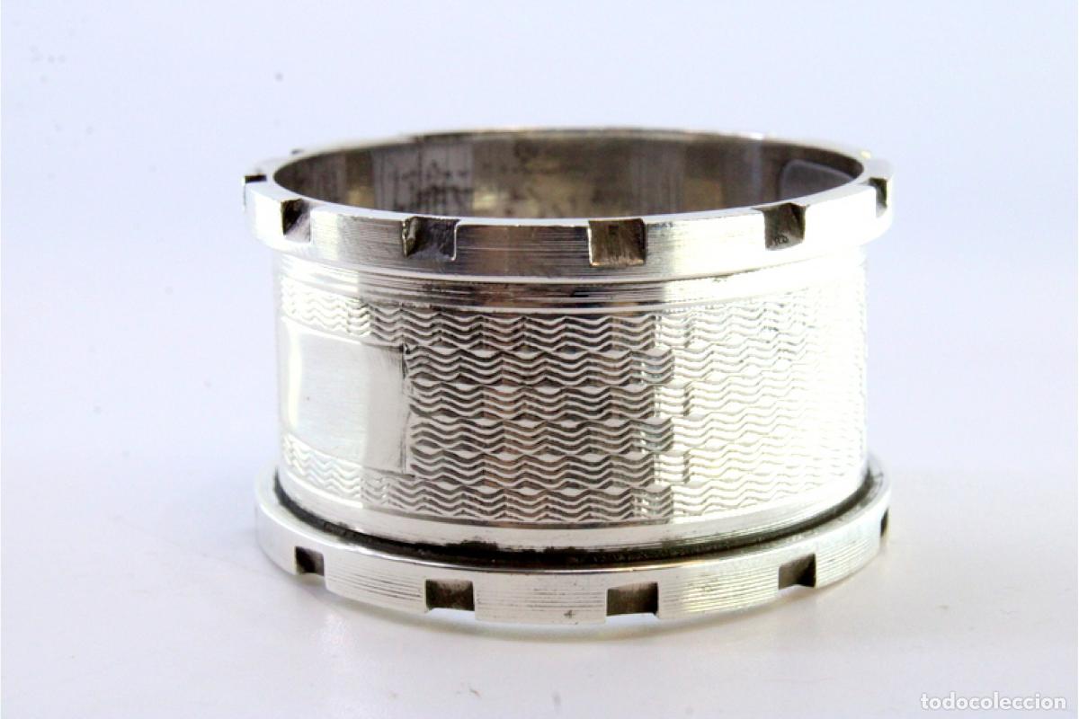 Antig&uuml;edades: Anillo para servilletas de plata - Foto 4