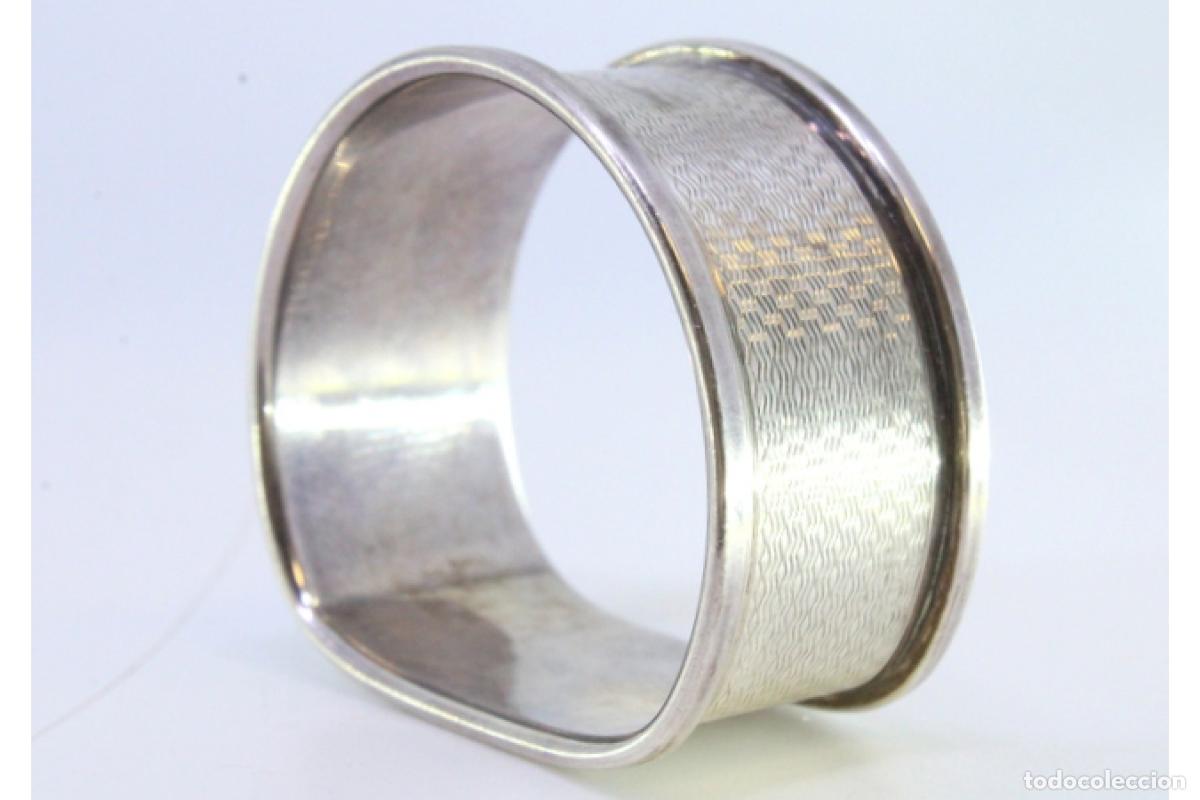 Antig&uuml;edades: Anillo para servilletas de plata - Foto 2