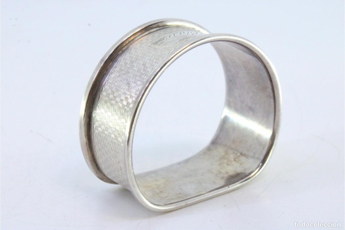 Antig&uuml;edades: Anillo para servilletas de plata - Foto 5