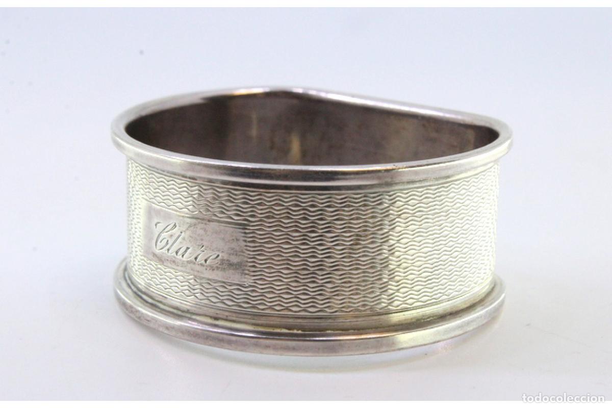 Antig&uuml;edades: Anillo para servilletas de plata - Foto 6