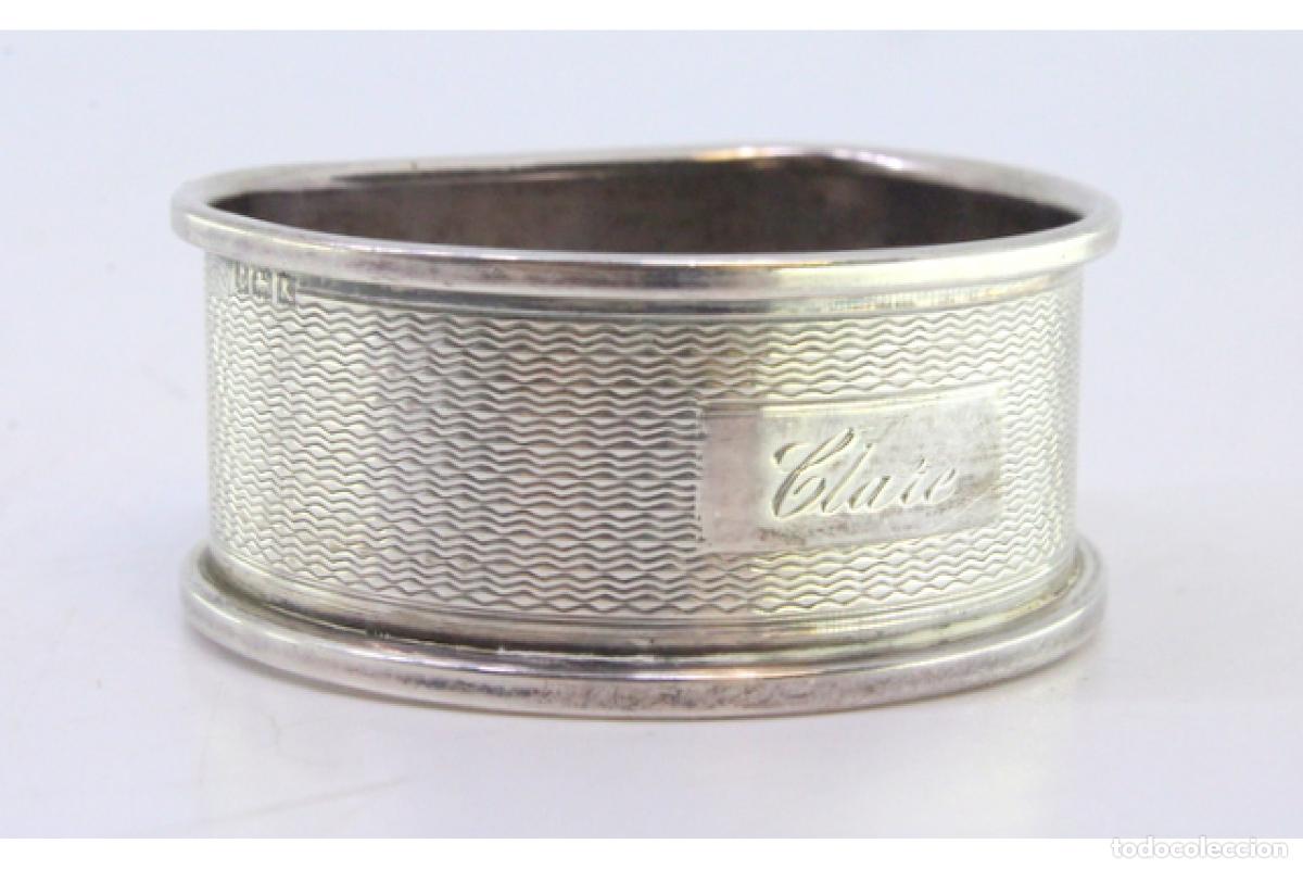 Antig&uuml;edades: Anillo para servilletas de plata - Foto 9