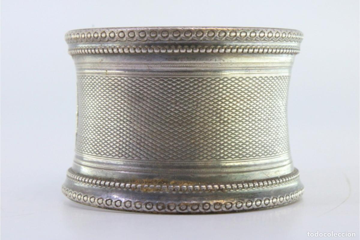 Antig&uuml;edades: Anillo para servilletas de plata - Foto 2