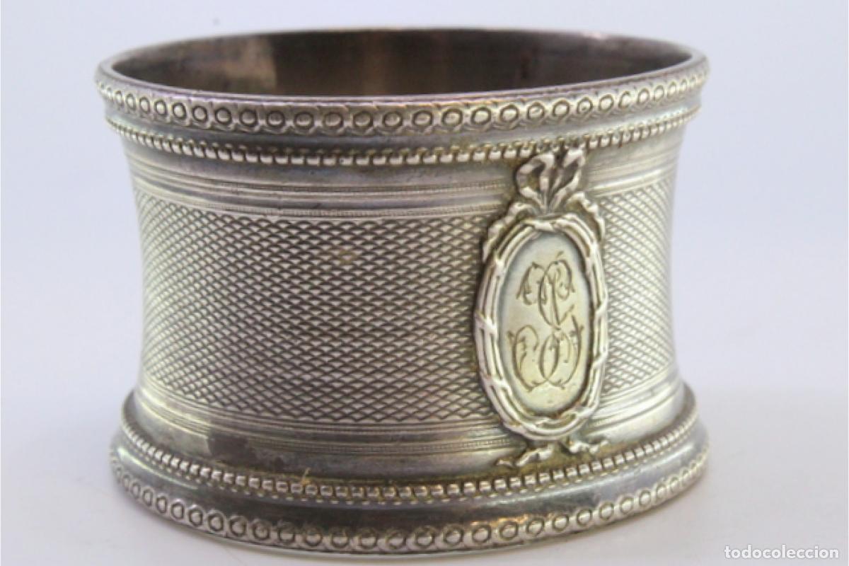 Antig&uuml;edades: Anillo para servilletas de plata - Foto 4
