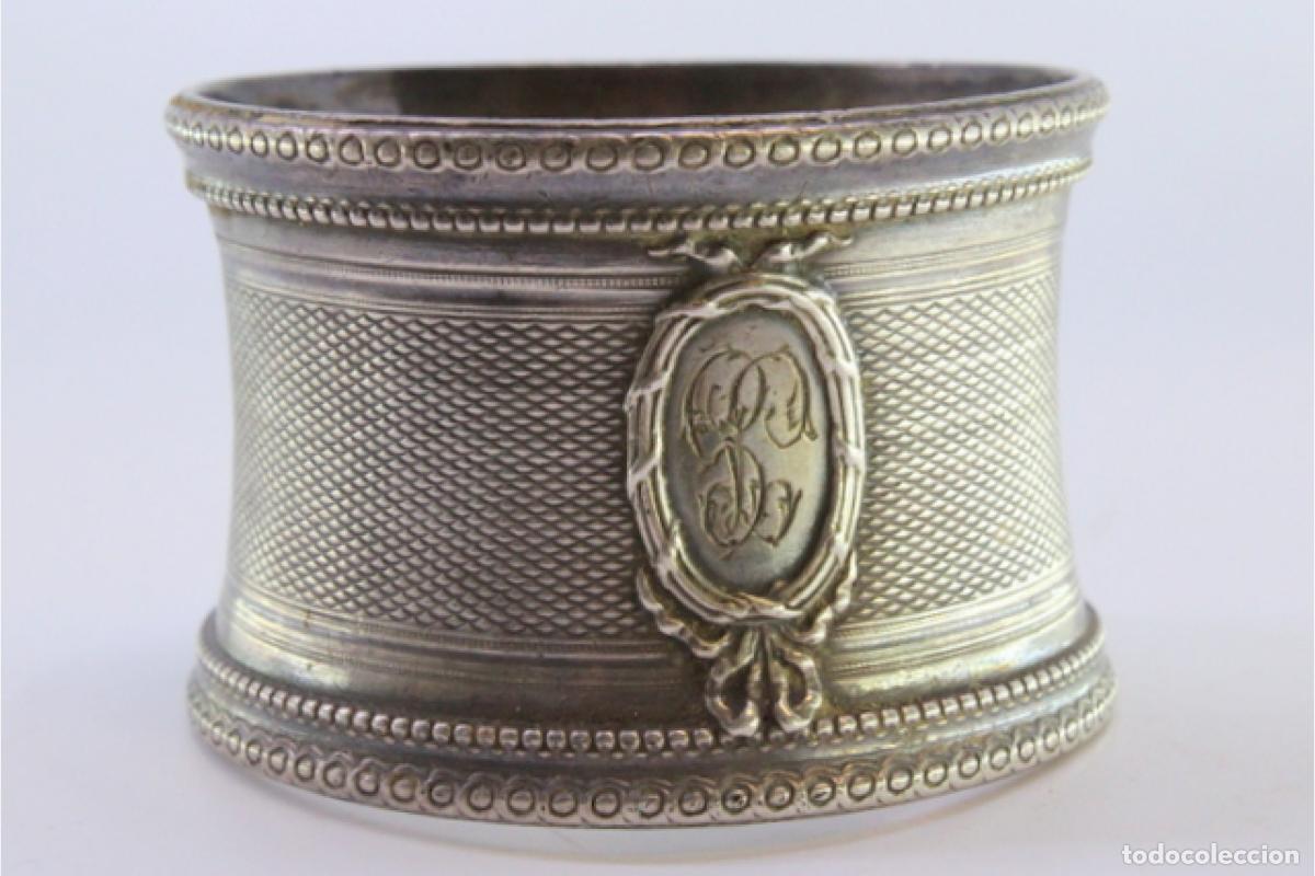 Antig&uuml;edades: Anillo para servilletas de plata - Foto 5