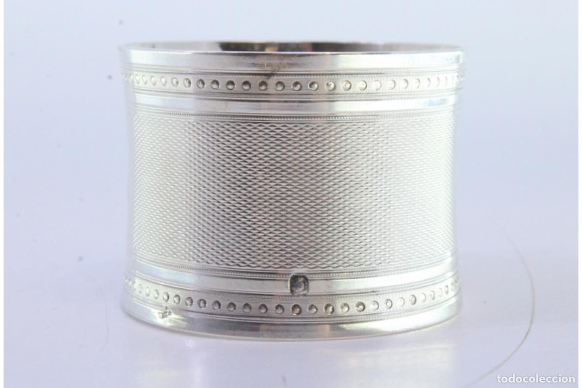 Antig&uuml;edades: Anillo para servilletas de plata - Foto 2
