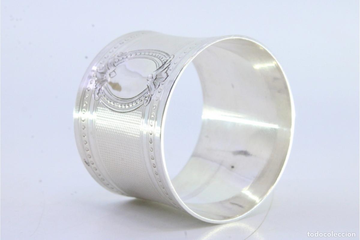 Antig&uuml;edades: Anillo para servilletas de plata - Foto 3