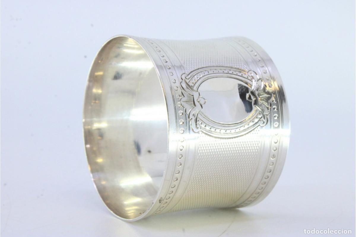 Antig&uuml;edades: Anillo para servilletas de plata - Foto 5