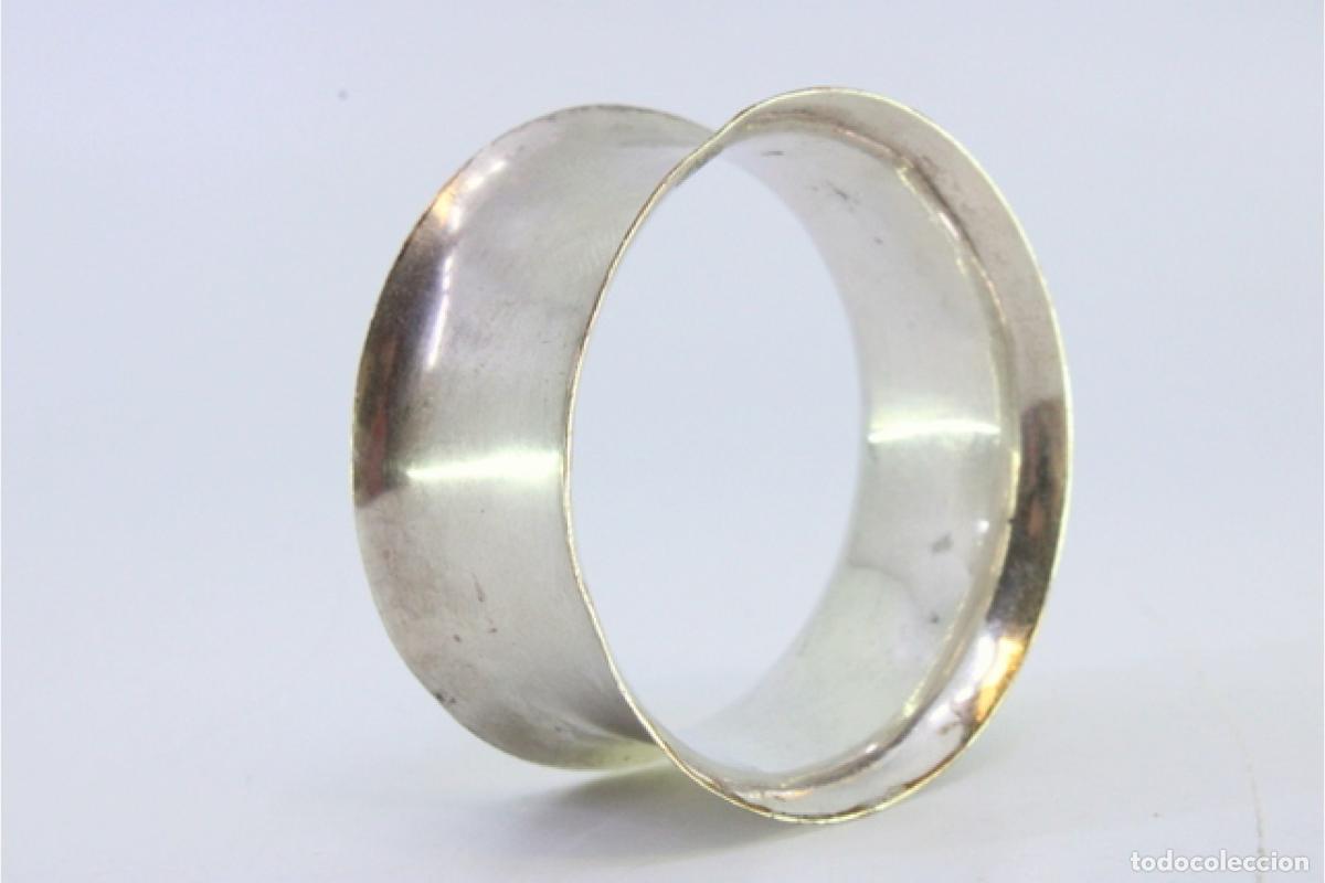 Antig&uuml;edades: Anillo para servilletas de plata - Foto 2