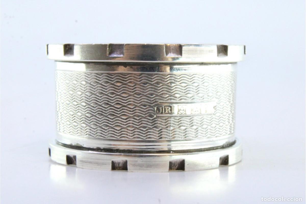 Antig&uuml;edades: Anillo para servilletas de plata - Foto 3
