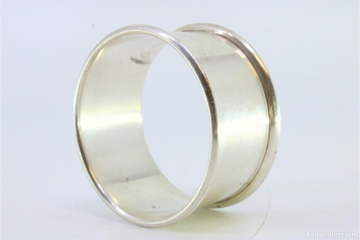 Antig&uuml;edades: Anillo para servilletas de plata - Foto 2