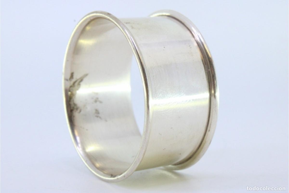 Antig&uuml;edades: Anillo para servilletas de plata - Foto 4