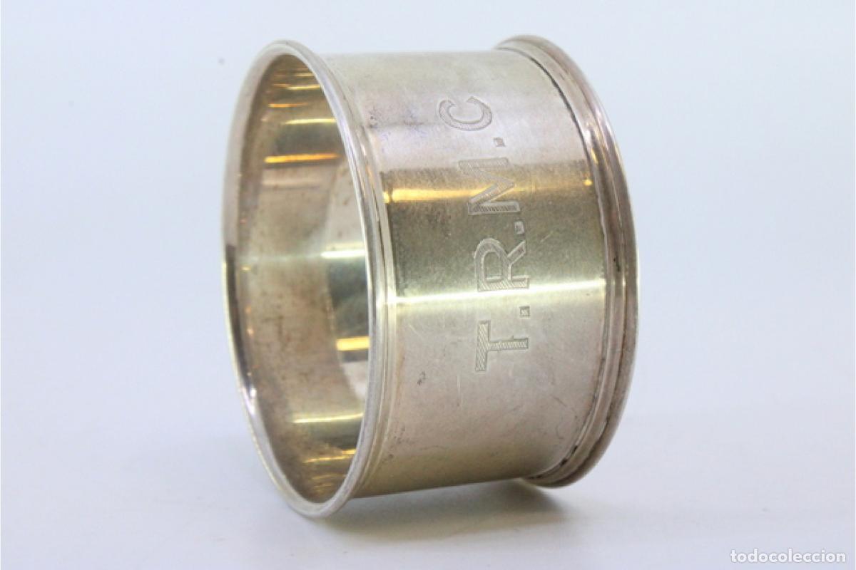 Antig&uuml;edades: Anillo para servilletas de plata - Foto 3