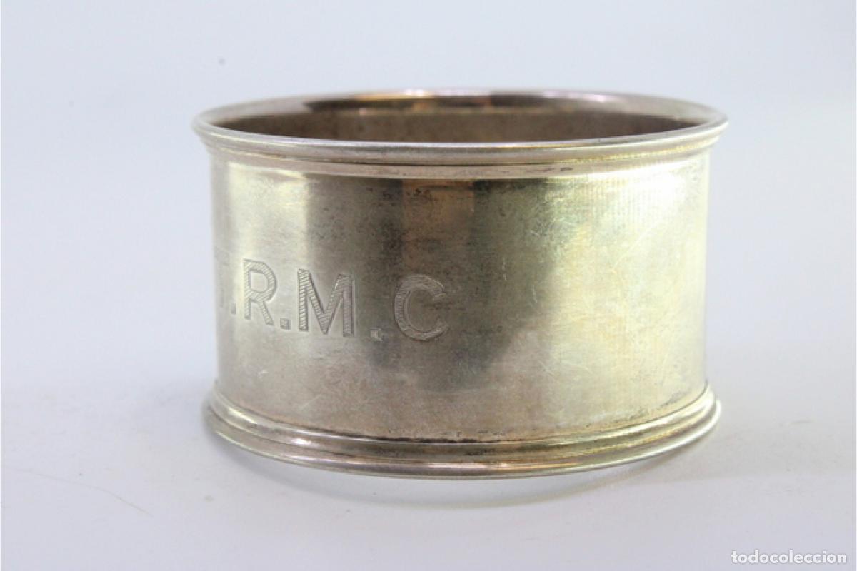 Antig&uuml;edades: Anillo para servilletas de plata - Foto 4