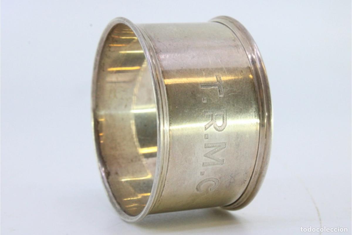 Antig&uuml;edades: Anillo para servilletas de plata - Foto 5