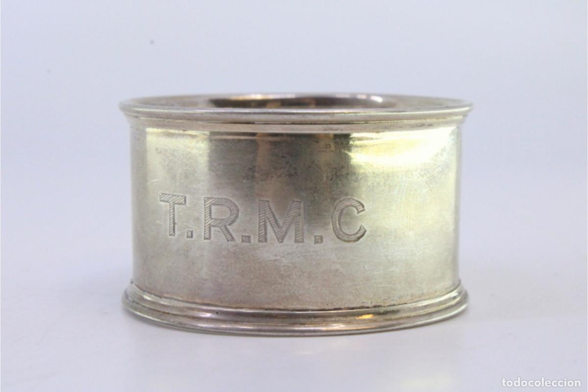Antig&uuml;edades: Anillo para servilletas de plata - Foto 7