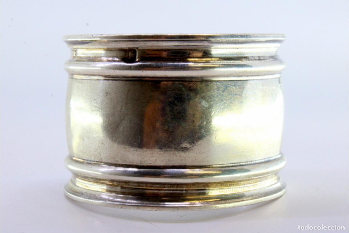 Antig&uuml;edades: Anillo para servilletas de plata - Foto 3