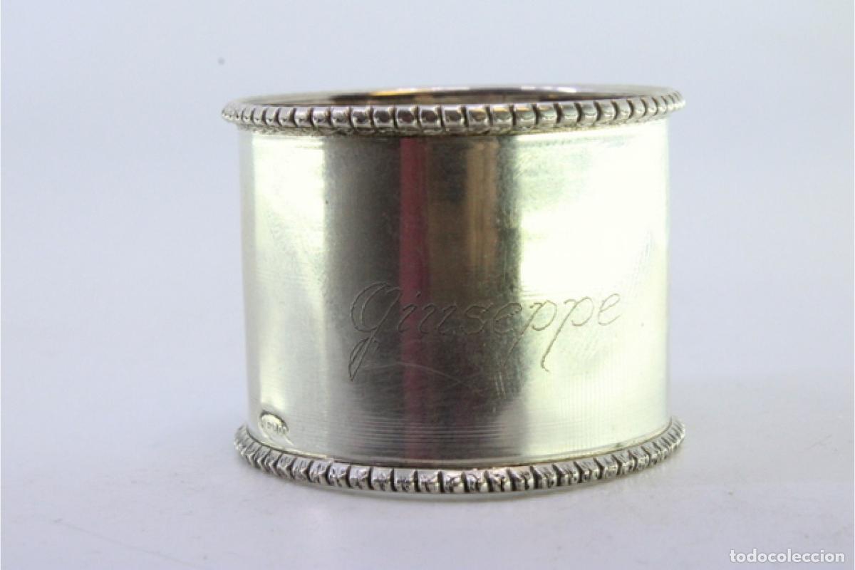 Antig&uuml;edades: Anillo para servilletas de plata - Foto 4