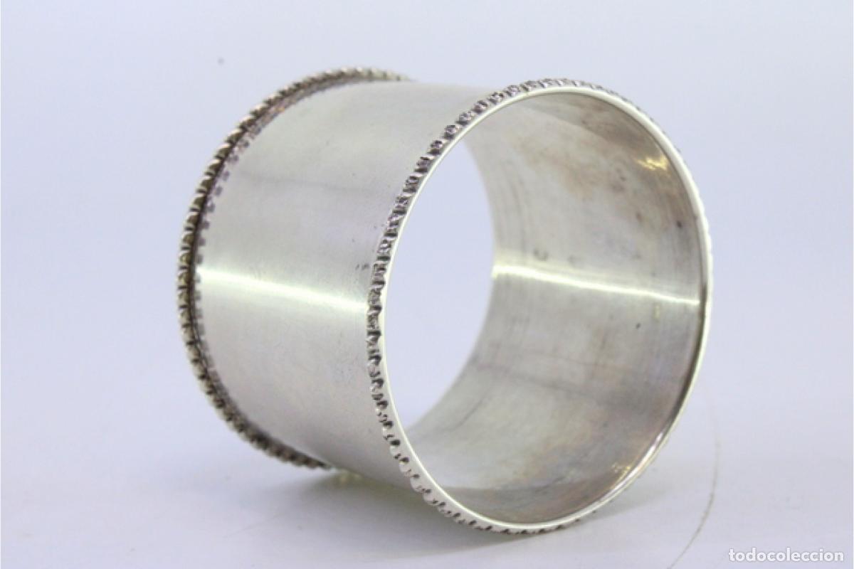Antig&uuml;edades: Anillo para servilletas de plata - Foto 5