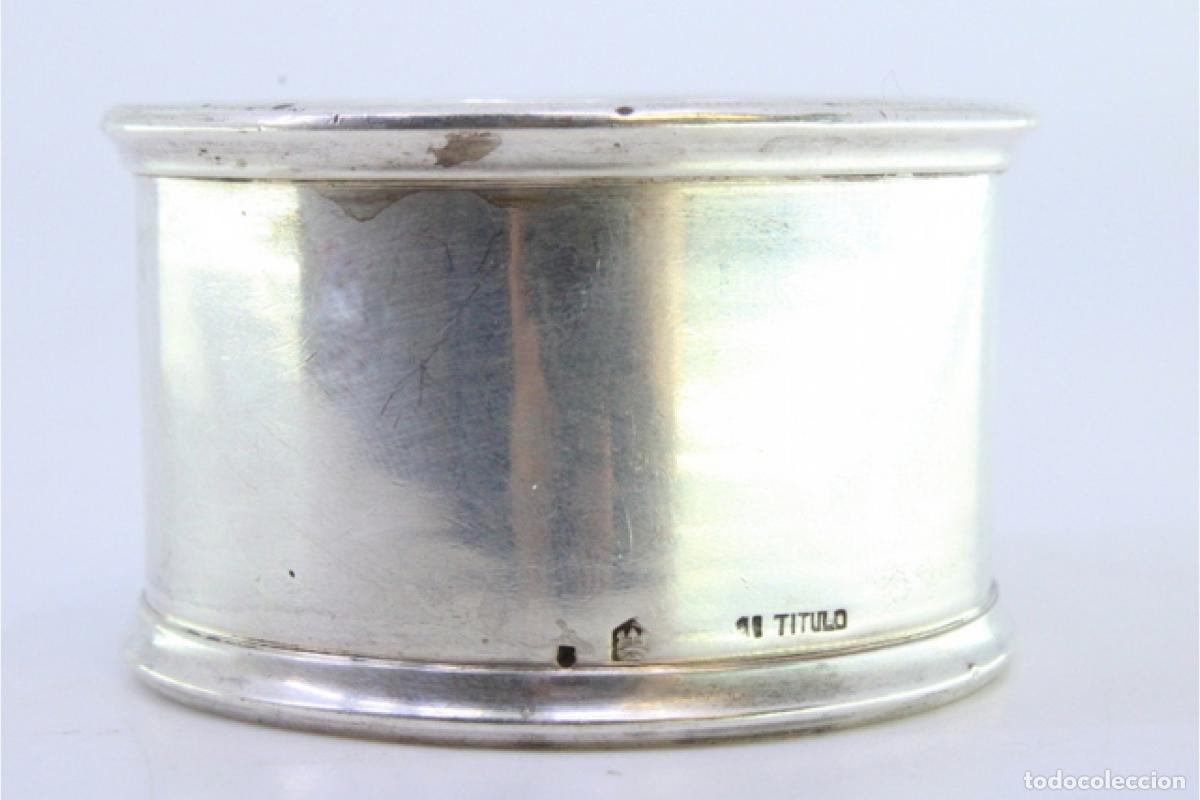Antig&uuml;edades: Anillo para servilletas de plata - Foto 2