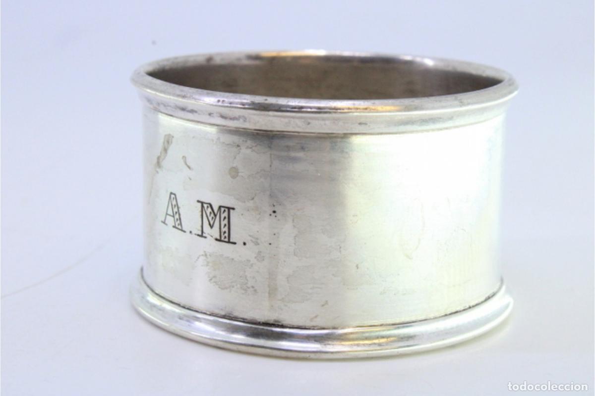 Antig&uuml;edades: Anillo para servilletas de plata - Foto 5