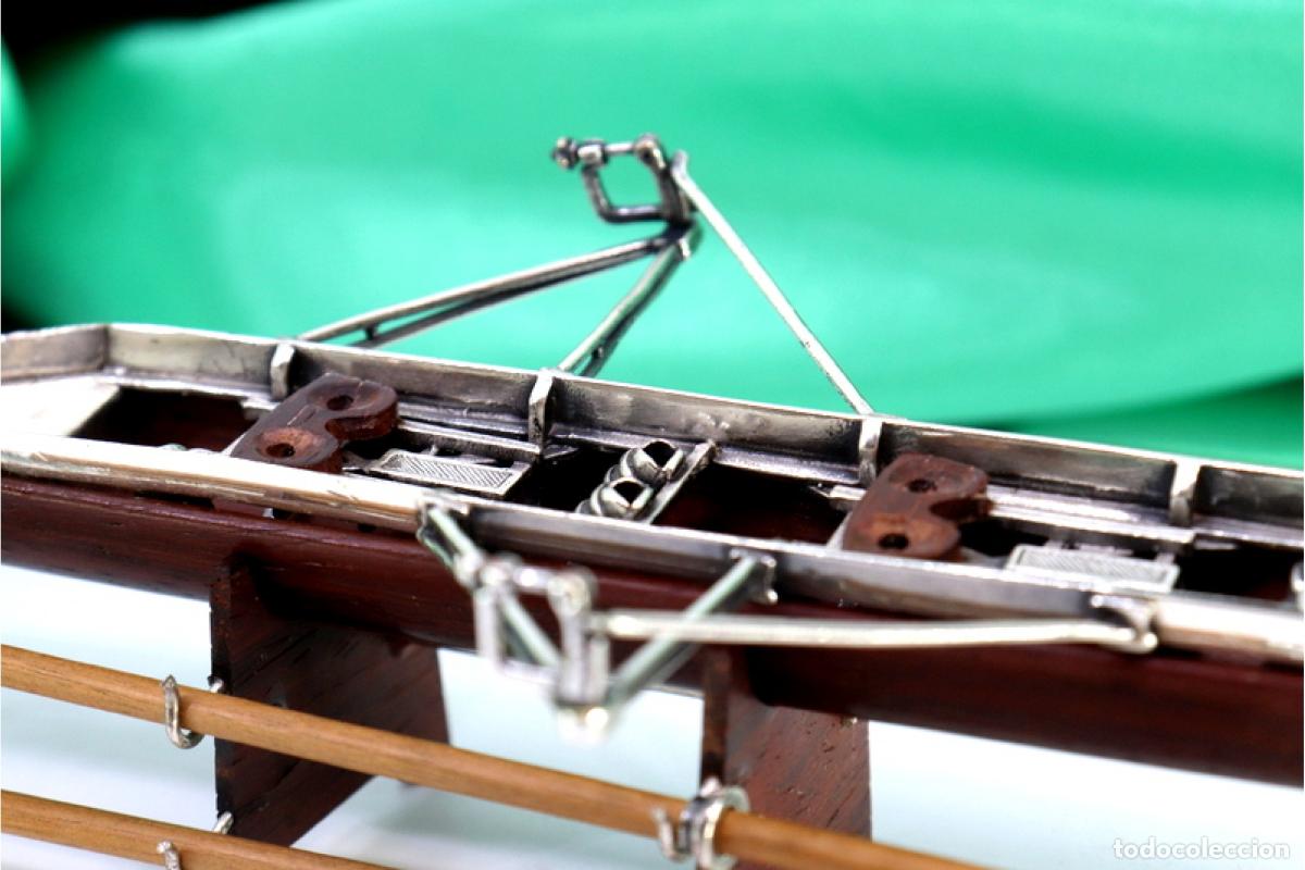 Antig&uuml;edades: Barco de carreras, en plata - Foto 9