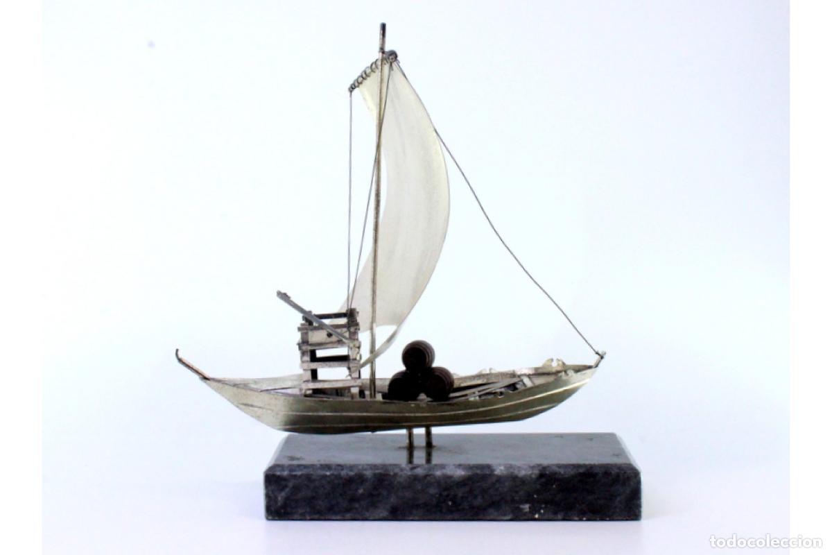 Antig&uuml;edades: Barco Rabelo, en plata - Foto 3