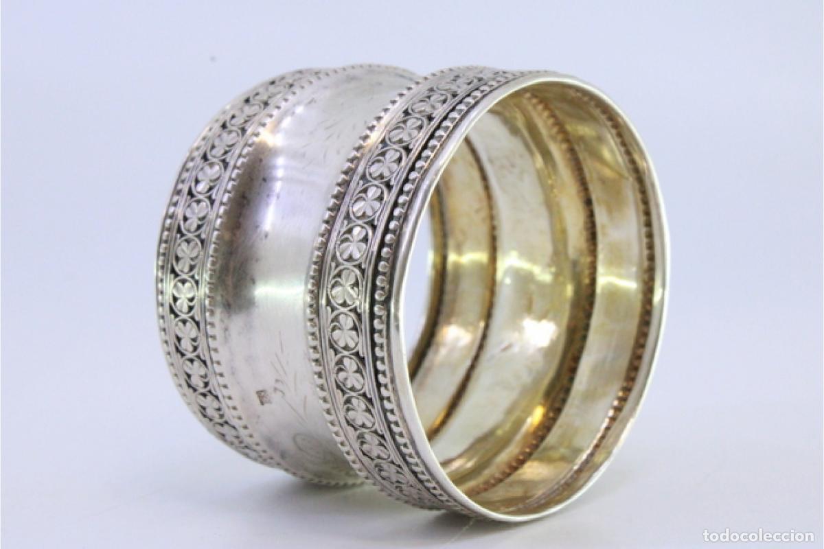 Antig&uuml;edades: Anillo para servilletas de plata - Foto 4