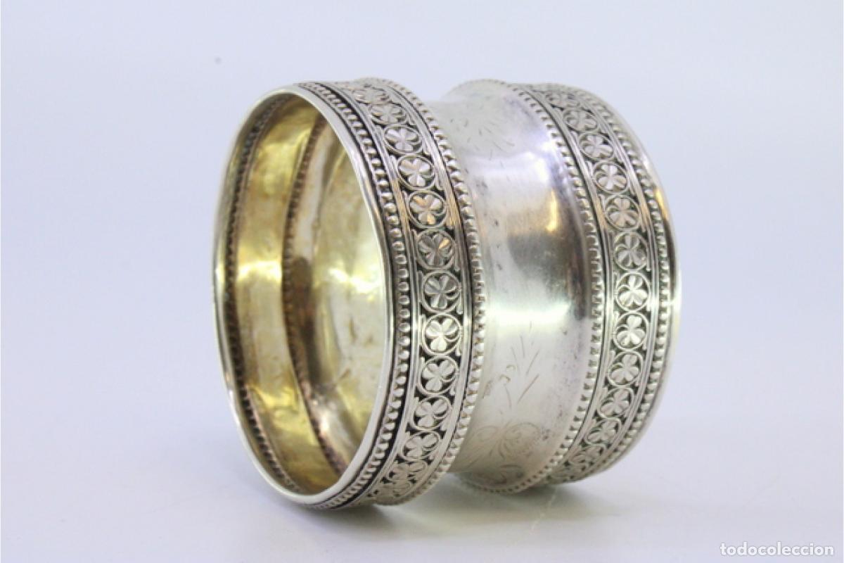 Antig&uuml;edades: Anillo para servilletas de plata - Foto 6