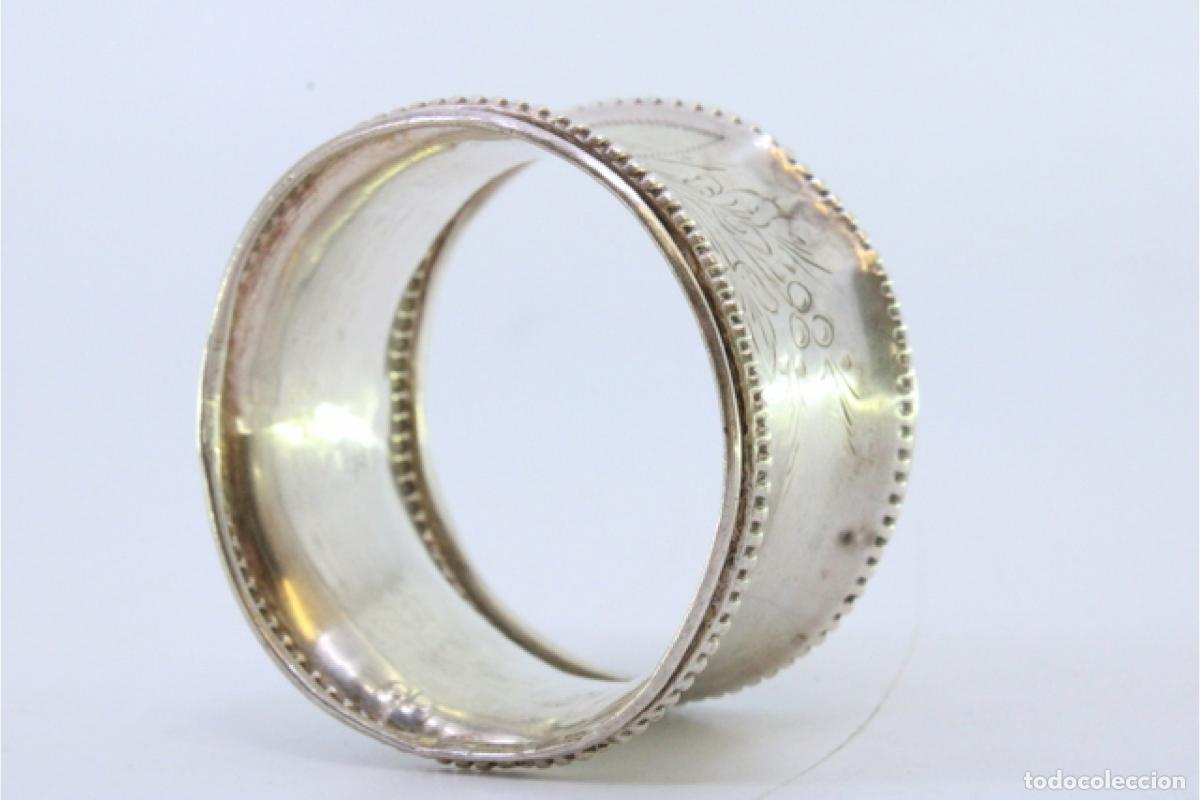 Antig&uuml;edades: Anillo para servilletas de plata - Foto 4