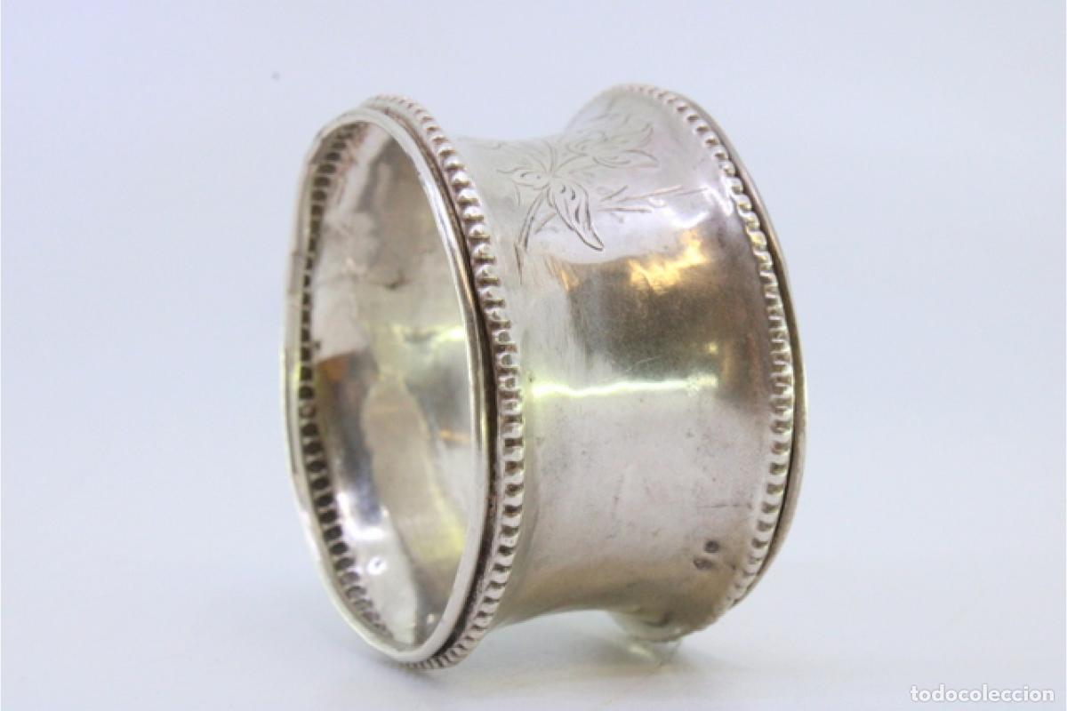 Antig&uuml;edades: Anillo para servilletas de plata - Foto 5